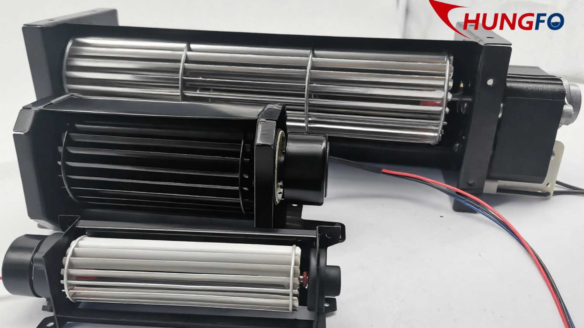 Quais são os diferentes tipos de ventiladores de fluxo cruzado?