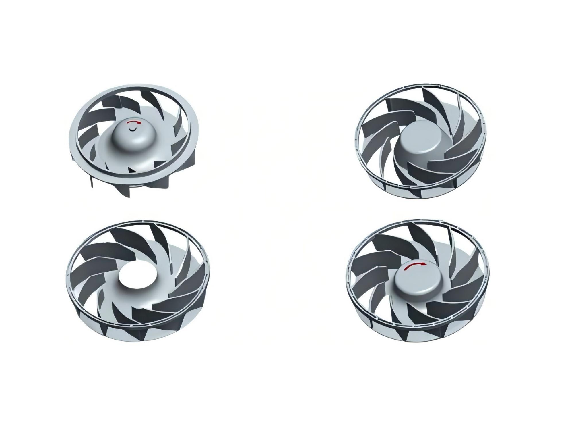 Teste de pás do ventilador