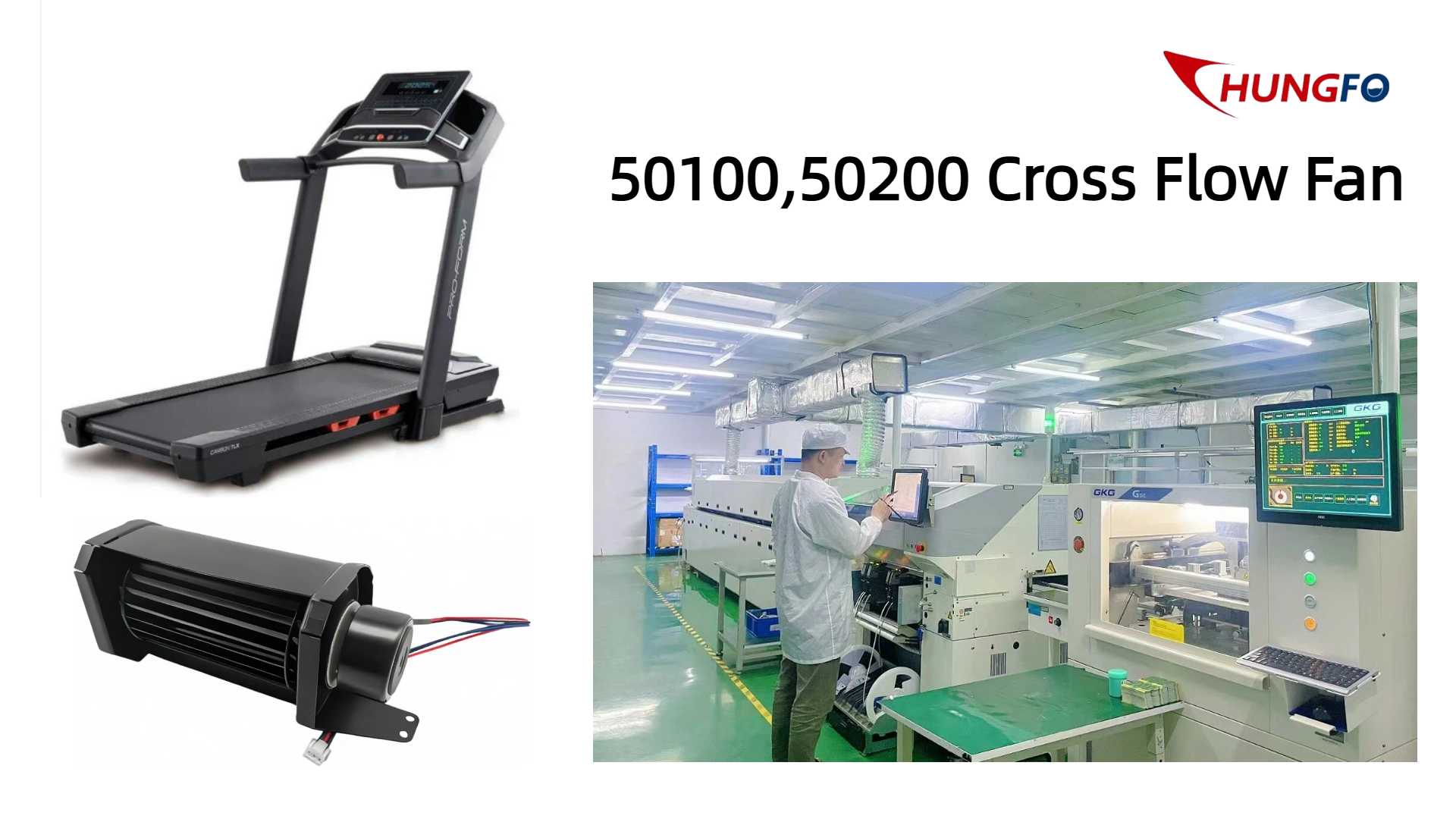 Caso de cooperação entre a China Chungfo Fan e um renomado fabricante de esteiras ergométricas