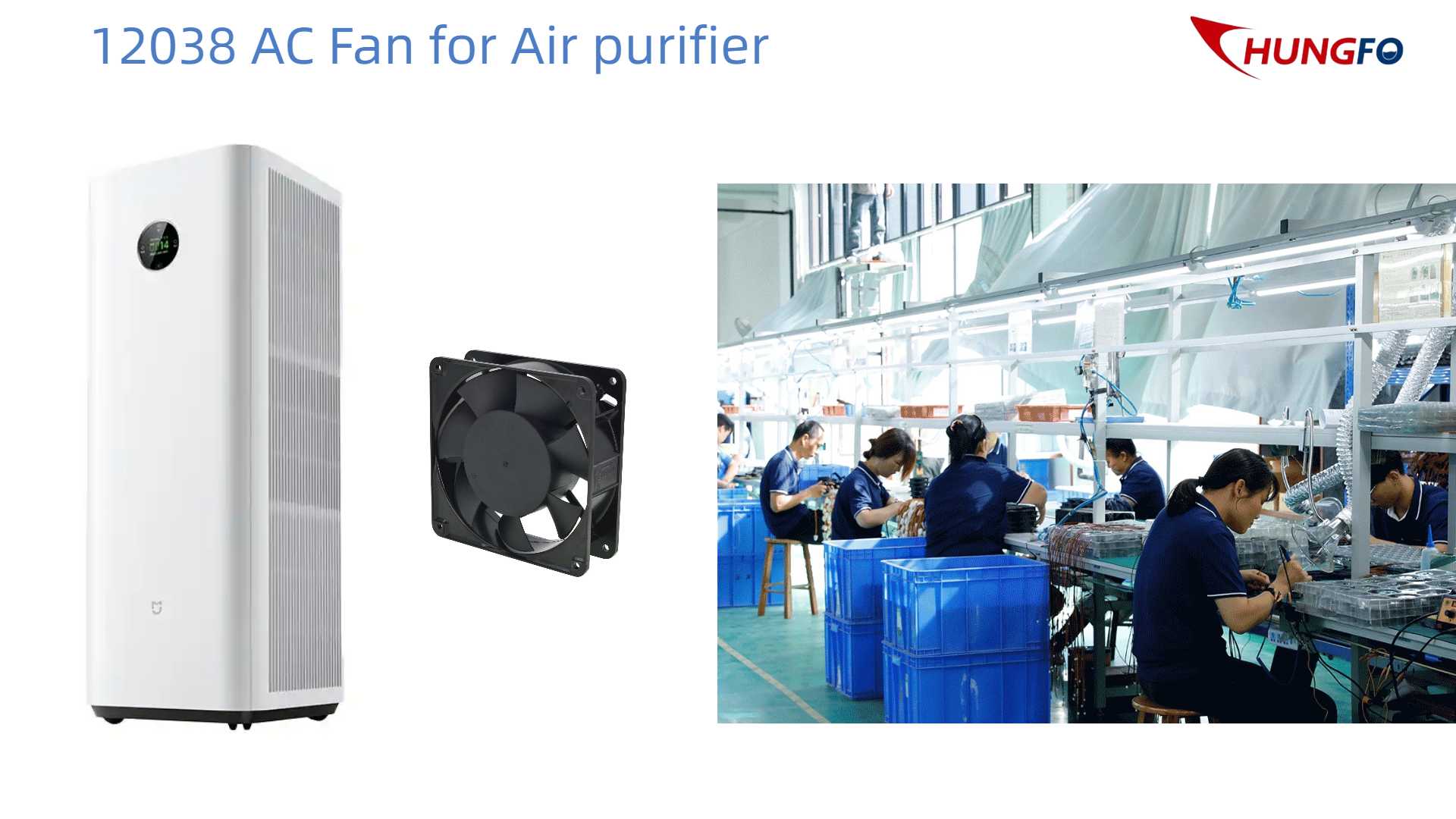 [Estudo de Caso do Cliente] Uma Crônica da Longa Colaboração entre um Renomado Fabricante de Purificadores de Ar e a Guangdong Chungfo Fan
